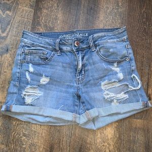 American Eagle Midi Jean Shorts